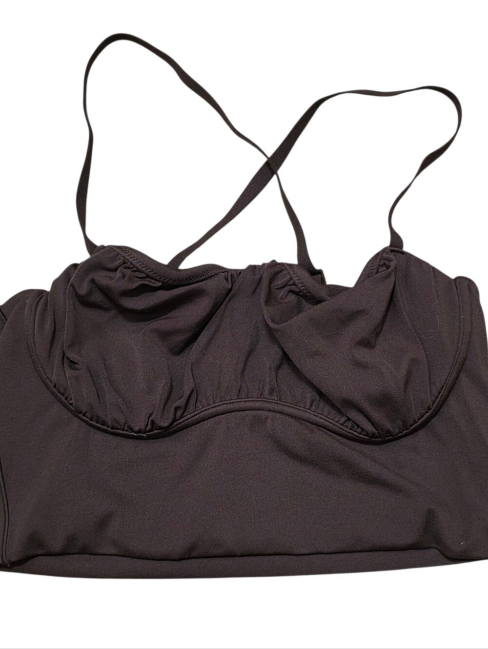 Aerie dark brown workout top - Picture 1 of 3